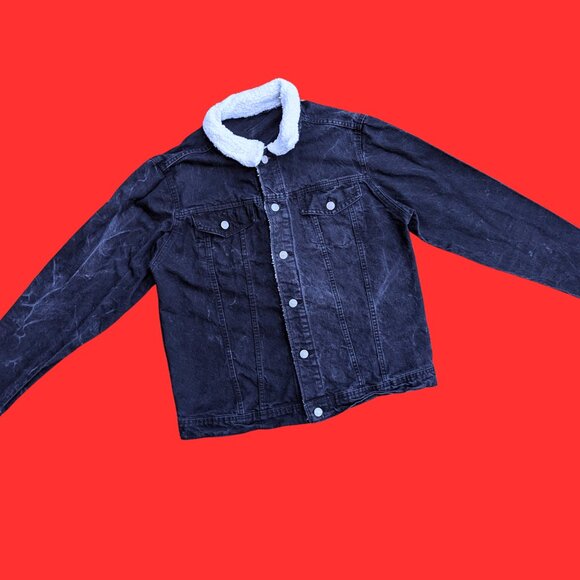 SOLD Handmade, Upcycled Bride of Chucky Black Denim Jacket Size M - Picture 4 of 4